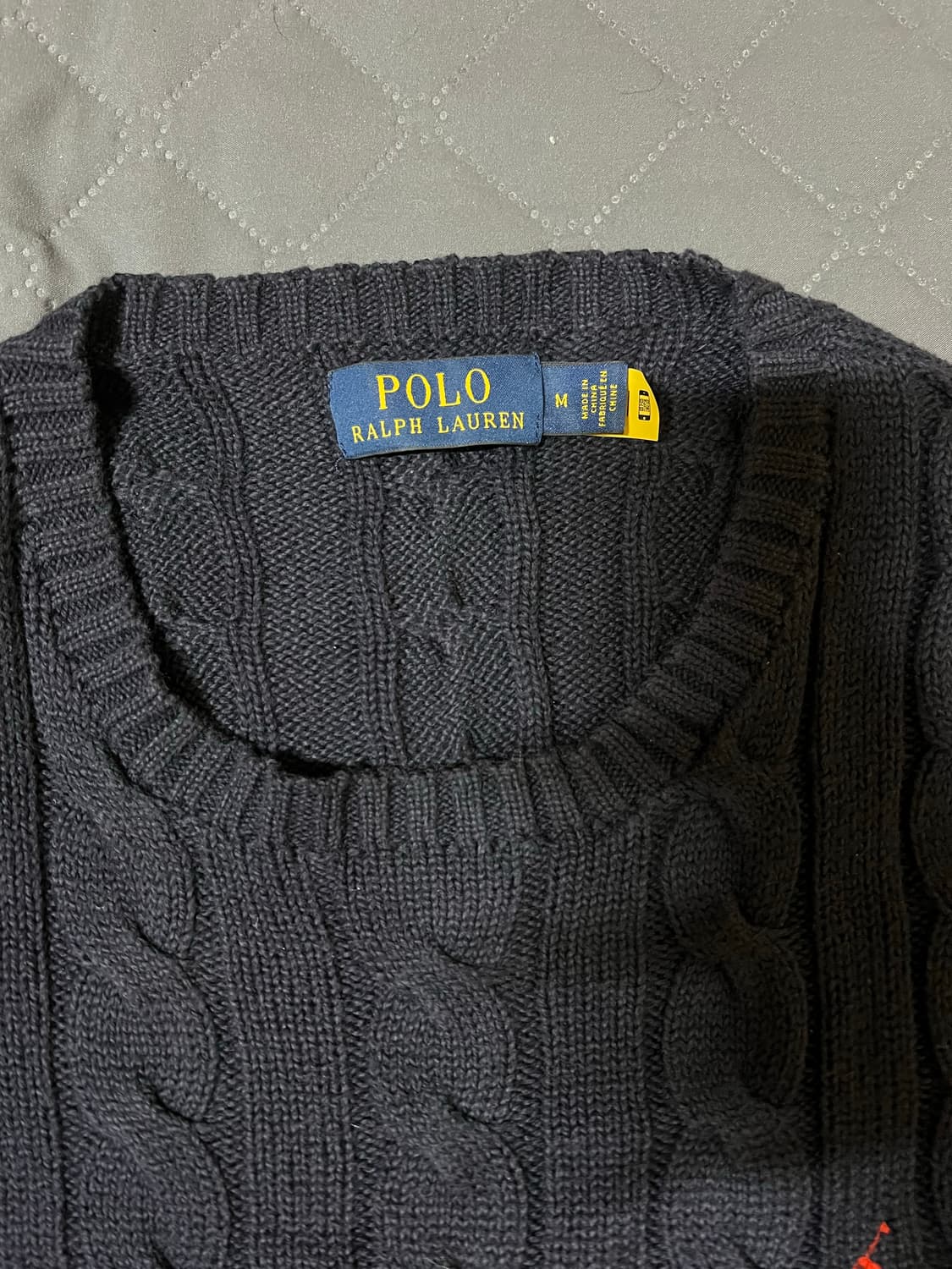 폴로 랄프로렌 케이블니트 네이비 상품이미지2