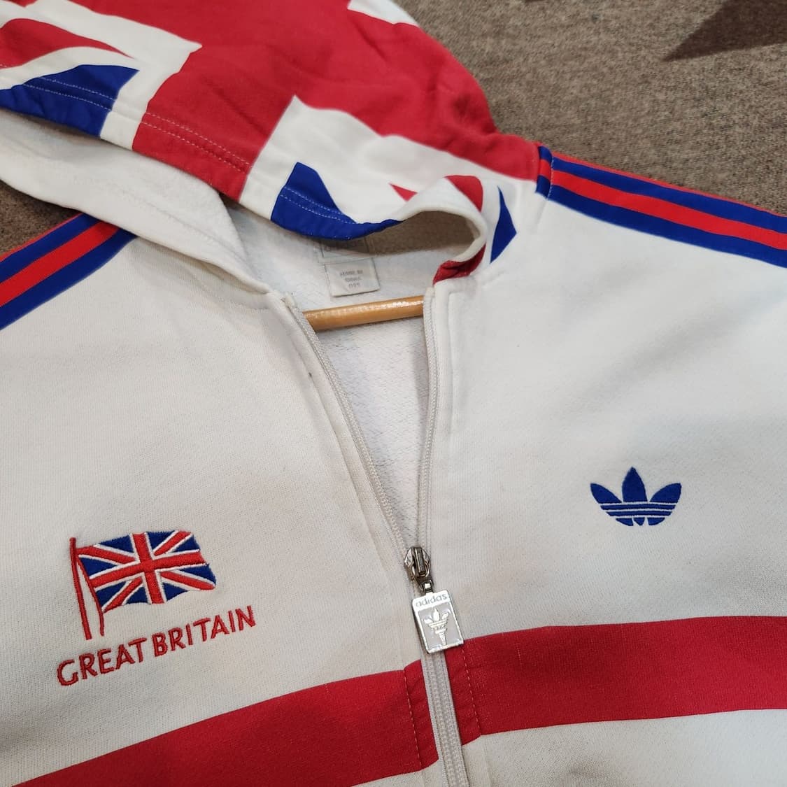 아디다스 신영국 스웻 후드 집업 M 유니언잭 상품이미지2