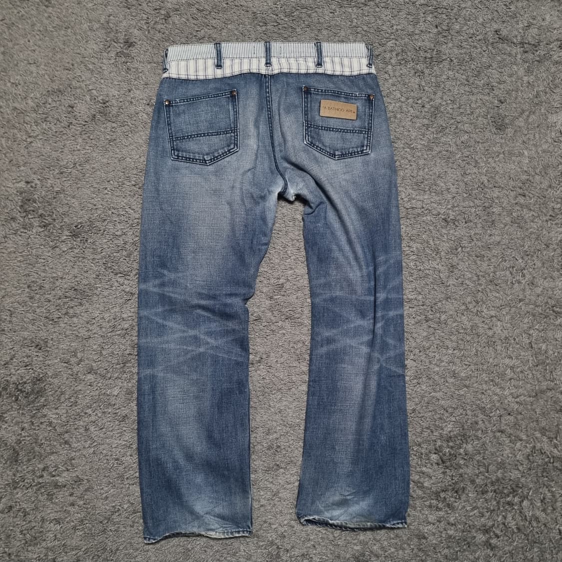 베이프 bape 데님 청바지 데미지진 L 32 34 90s 00s 빈티지 상품이미지2