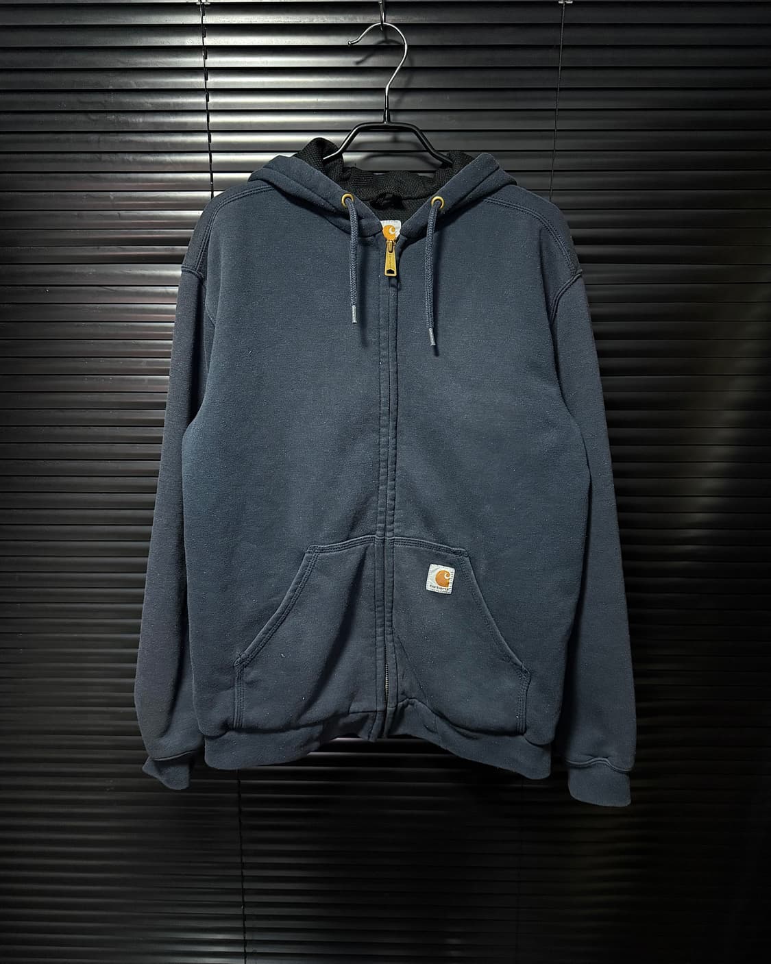 칼하트 네이비 남색 레인 디펜더 코튼 면 후드 후디 집업 S 90 워크 상품이미지2