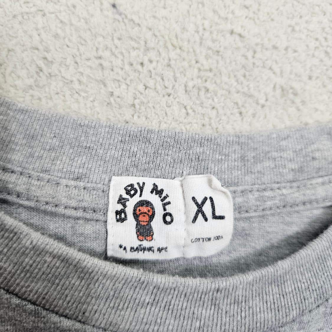 베이프 베이비 마일로 반팔 XL 상품이미지3