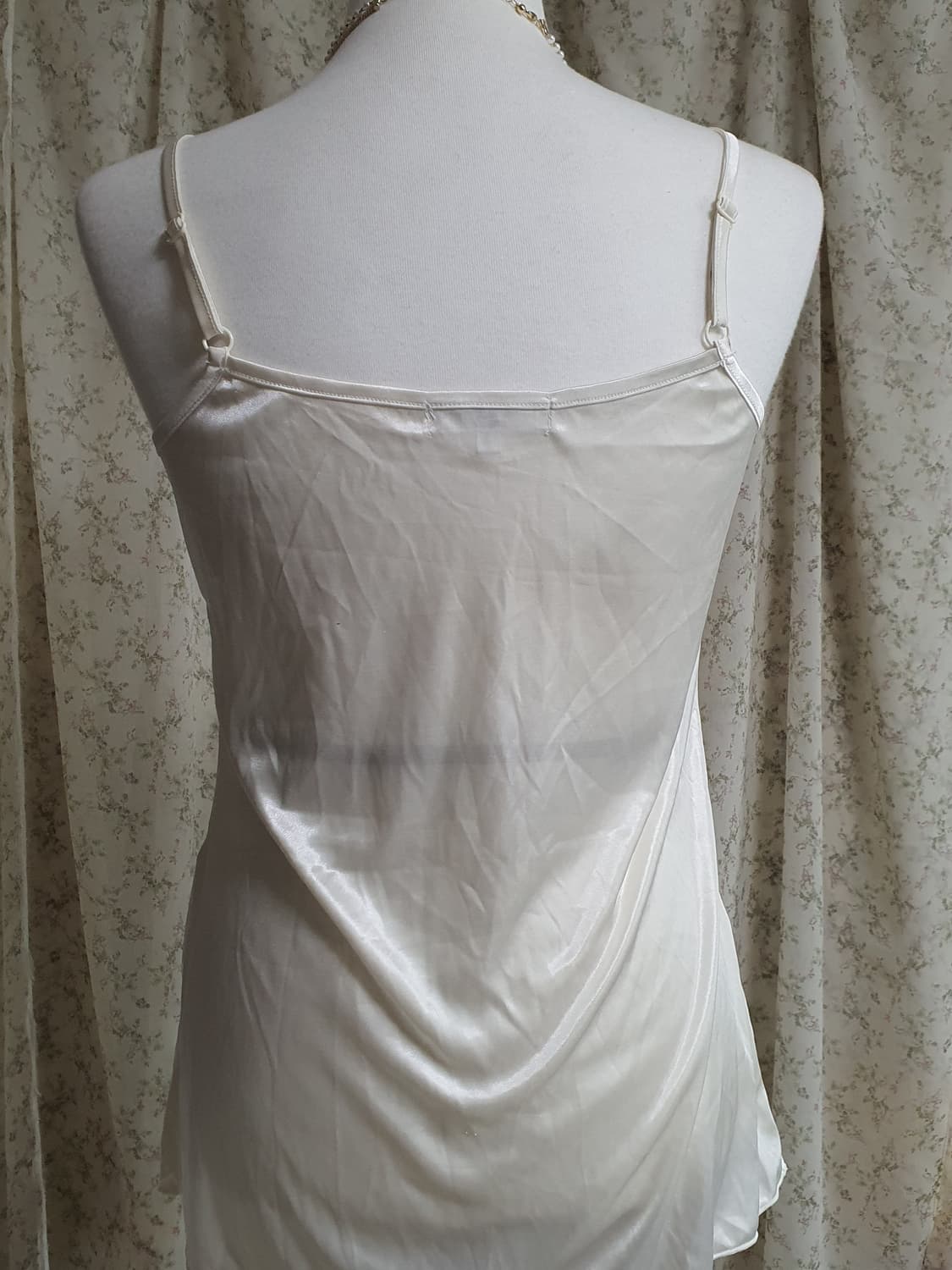 [빈티지] 아이보리 새틴 실크 슬립 4천원 상품이미지3