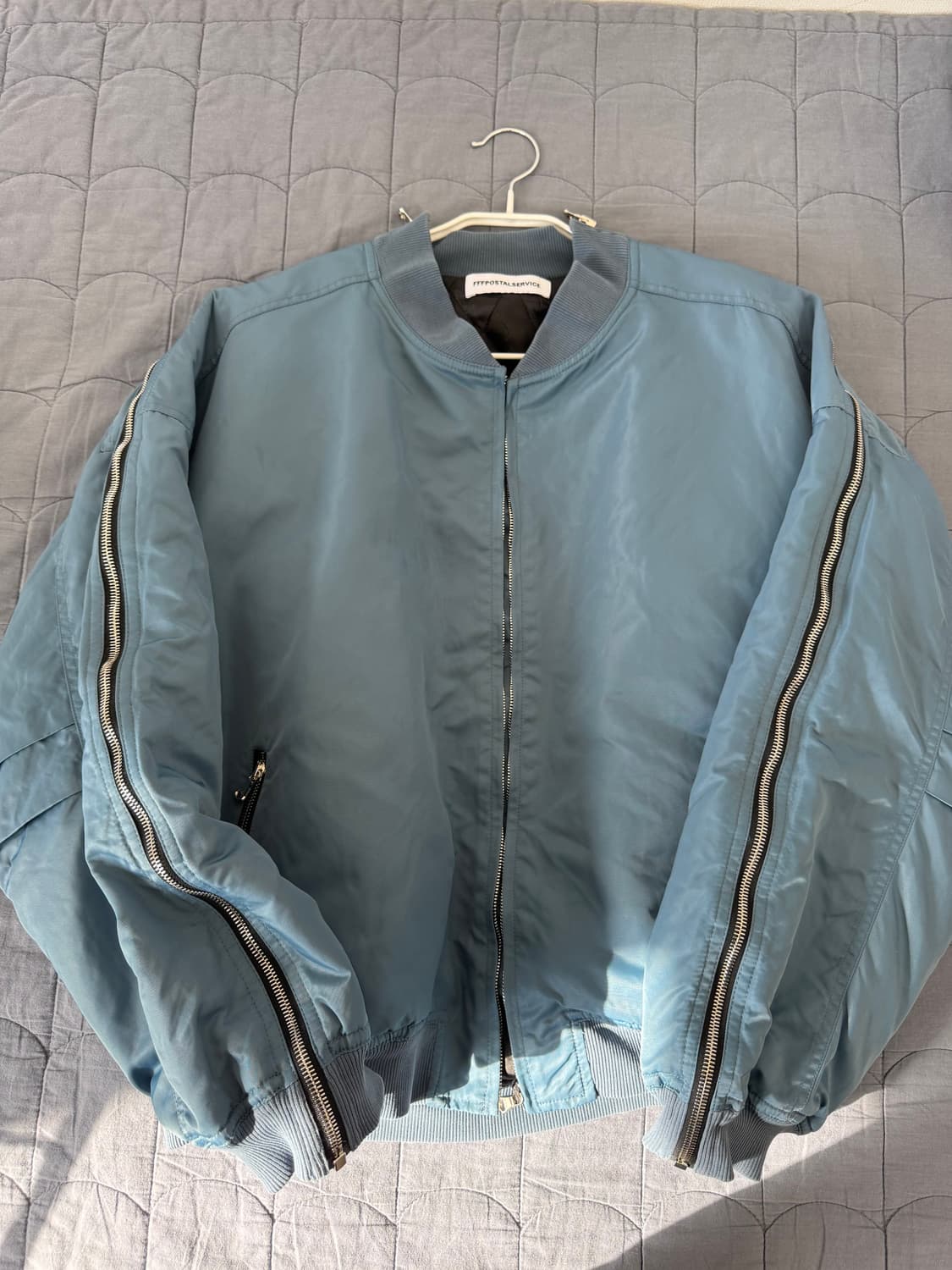 [3]fffpostalservice blue zip ma-1 봄버 자켓 상품이미지1