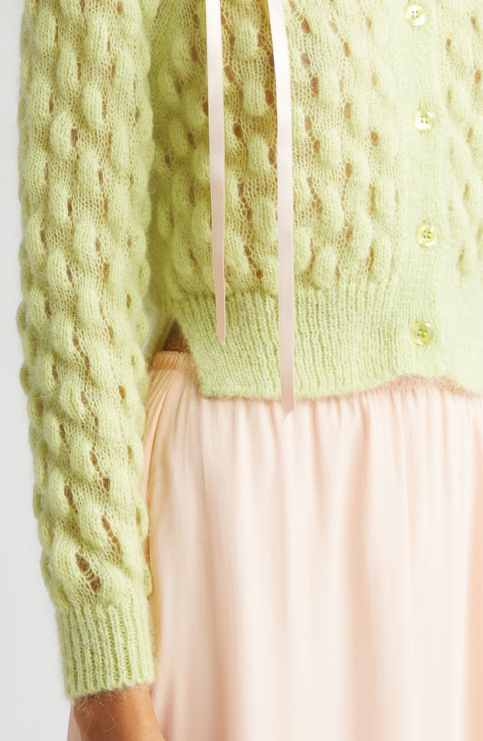 Simone Rocha 시몬로샤 보우 디테일 리본 가디건 상품이미지5