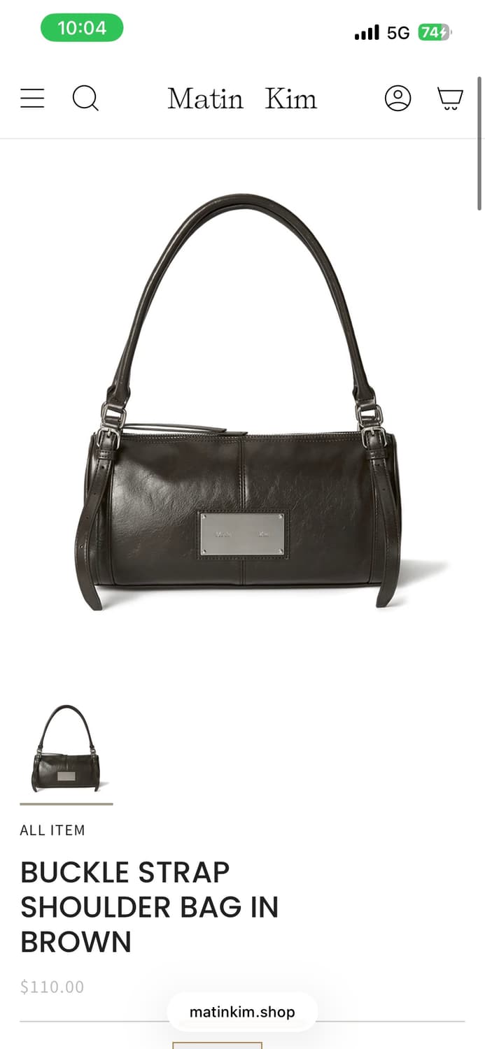 마뗑킴 buckle strap shoulder bag 상품이미지1
