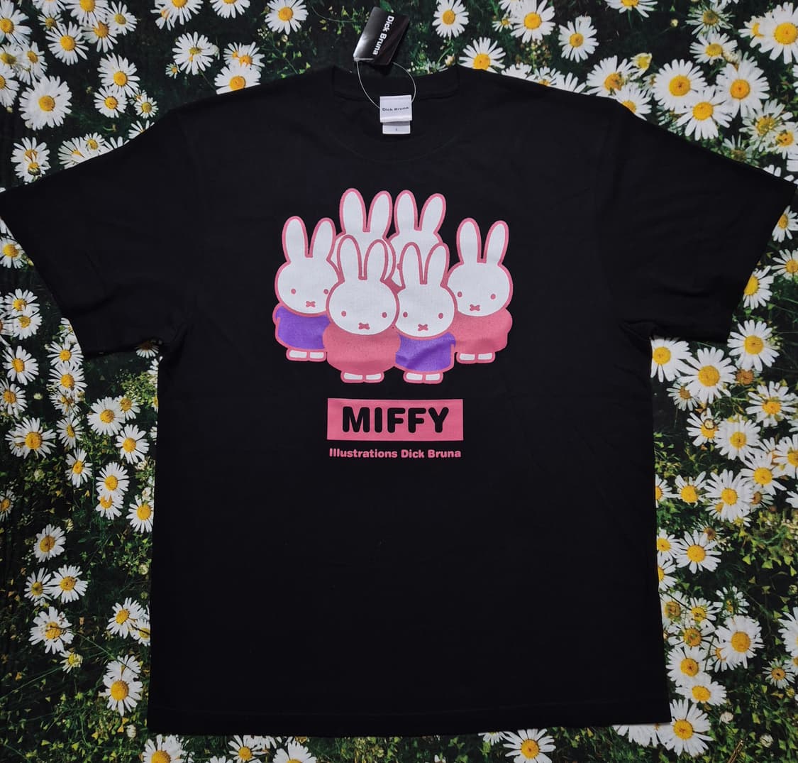 일본 Dick Bruna miffy 미피 반팔티 성인L 상품이미지1
