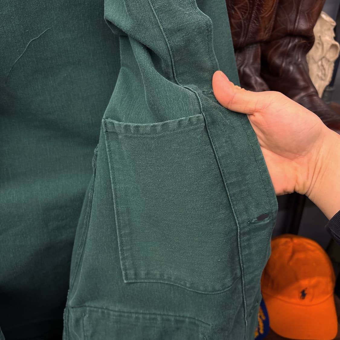 Rare 70s 프렌치 워크 자켓 체스트포켓 스티치 레어 컬러 N324 상품이미지7