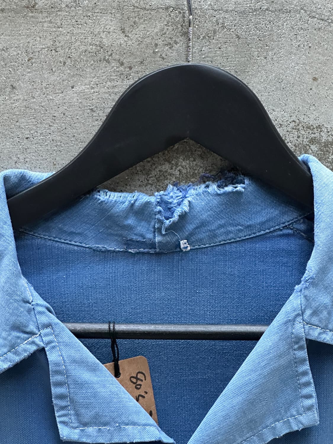 60's 프렌치 워크 자켓 크롭 하드에이징 자켓 상품이미지7