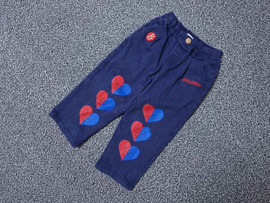 [무료배송][110]베베드피노 조이풀 하트 트윌 팬츠 청바지 상품이미지3