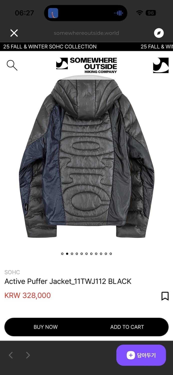 SOHC Active Puffer Jacket L 상품이미지2