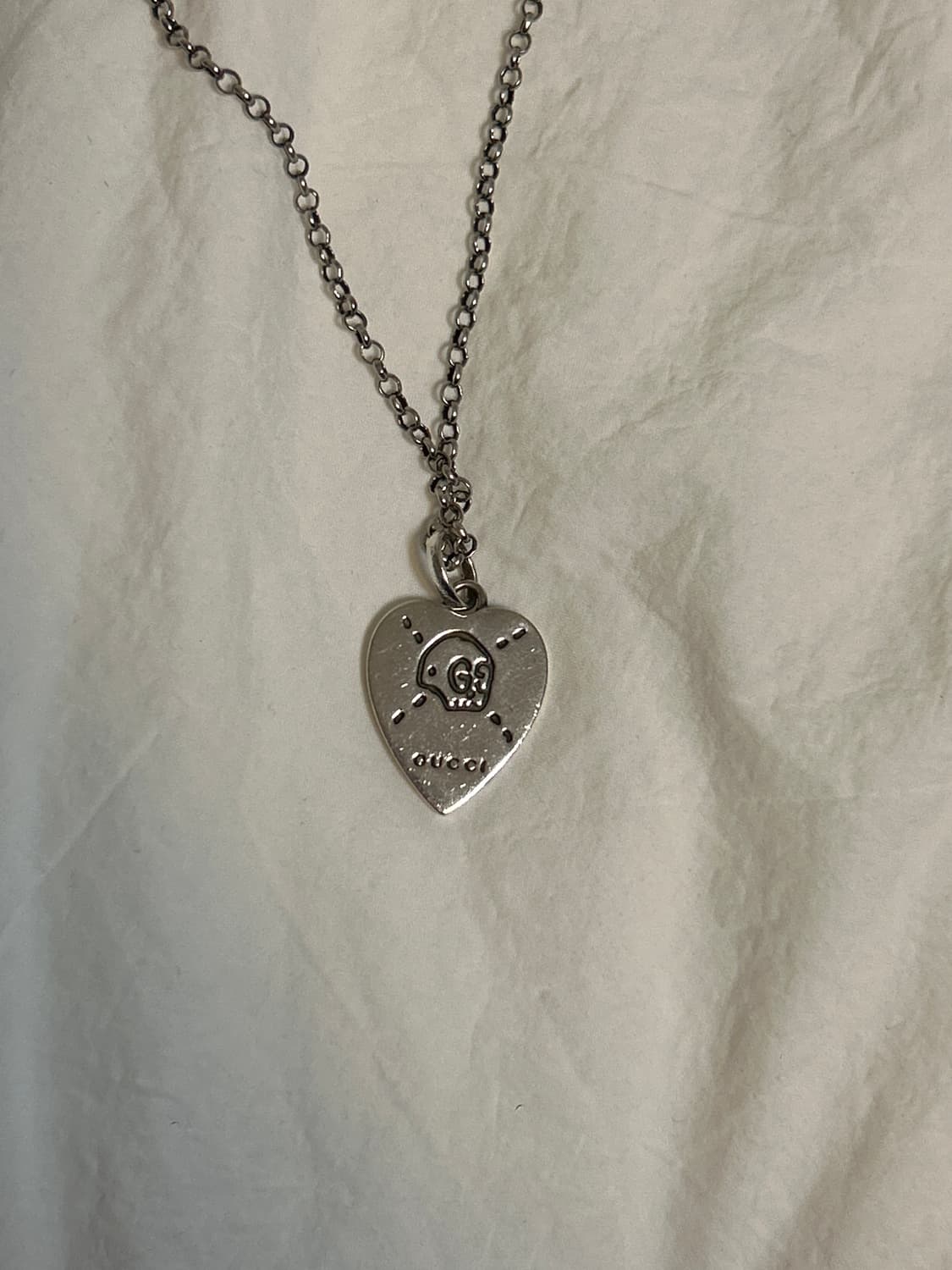 구찌 고스트 실버 목걸이 상품이미지2