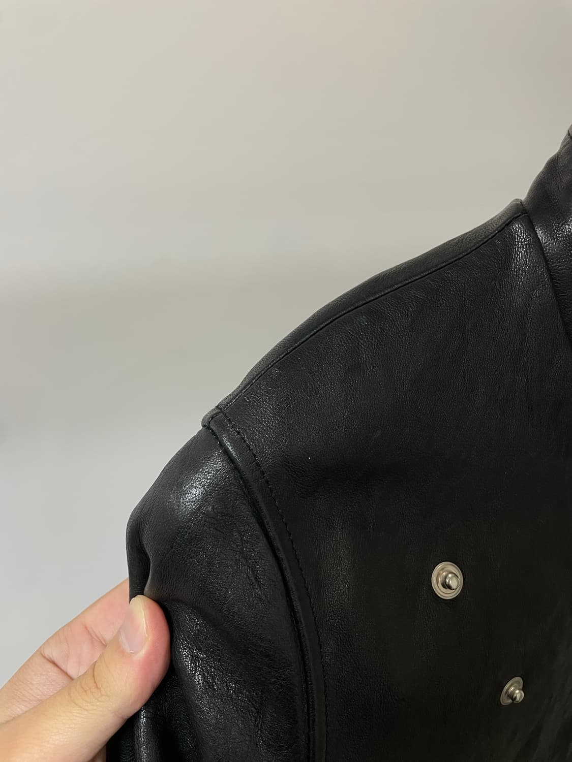 (L) 양가죽 락시크 사선 라이더 가죽자켓 상품이미지7