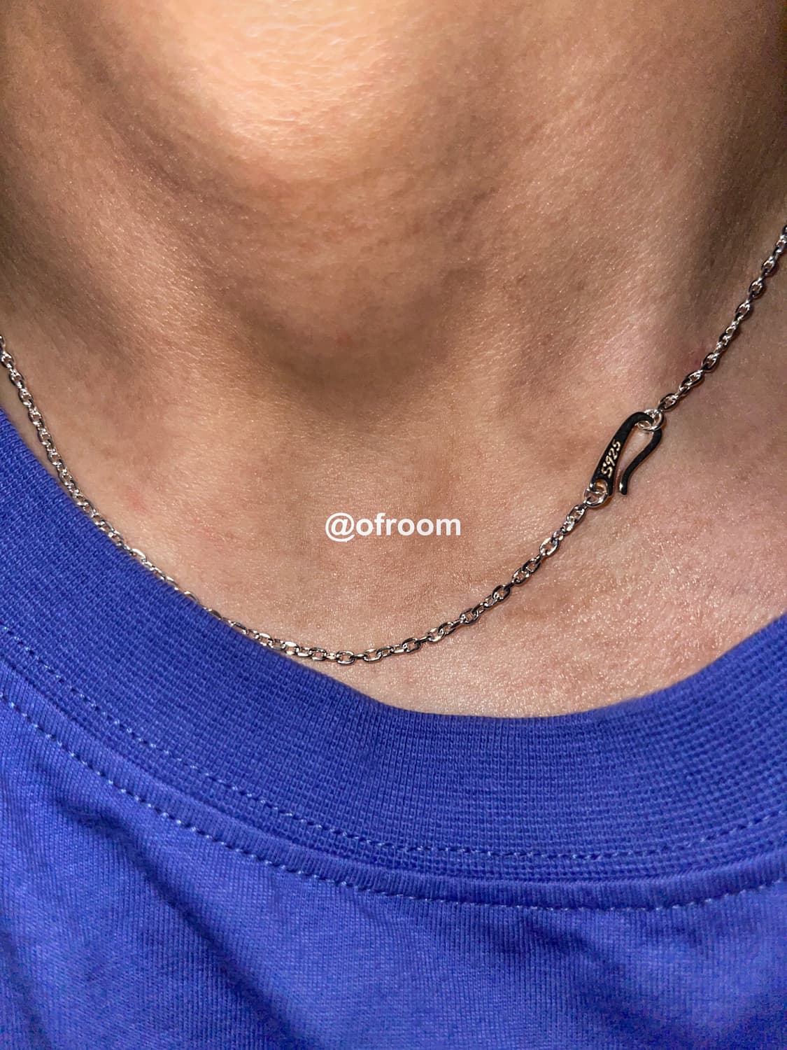 실버 2.1mm 체인목걸이 (훅클라스프) 상품이미지2