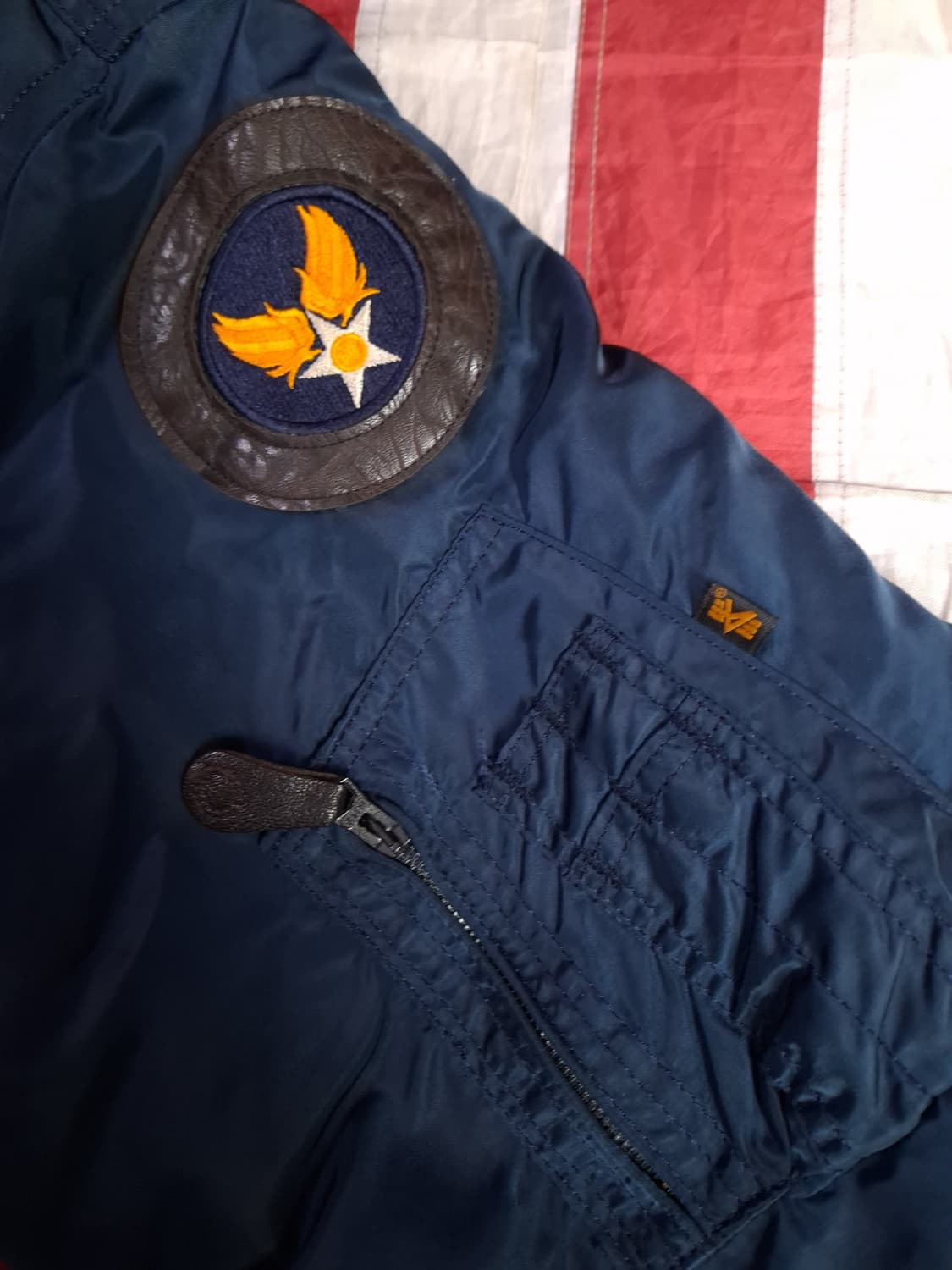 오리지날 90's 미국제조 알파사 미공군 민수용 CWU-45/P 항공자켓 상품이미지5