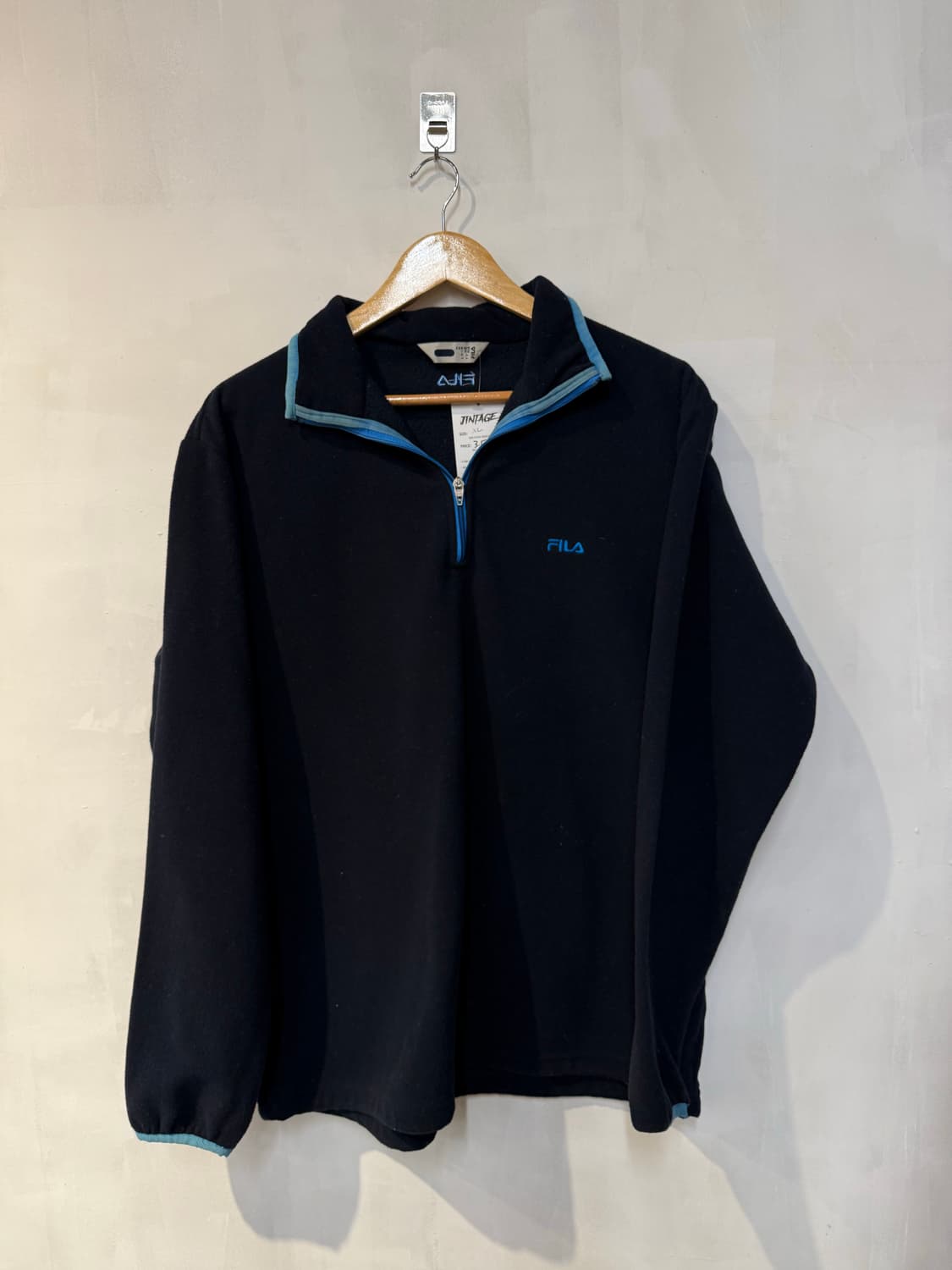 휠라 네이비 플리스 하프집업 상품이미지1