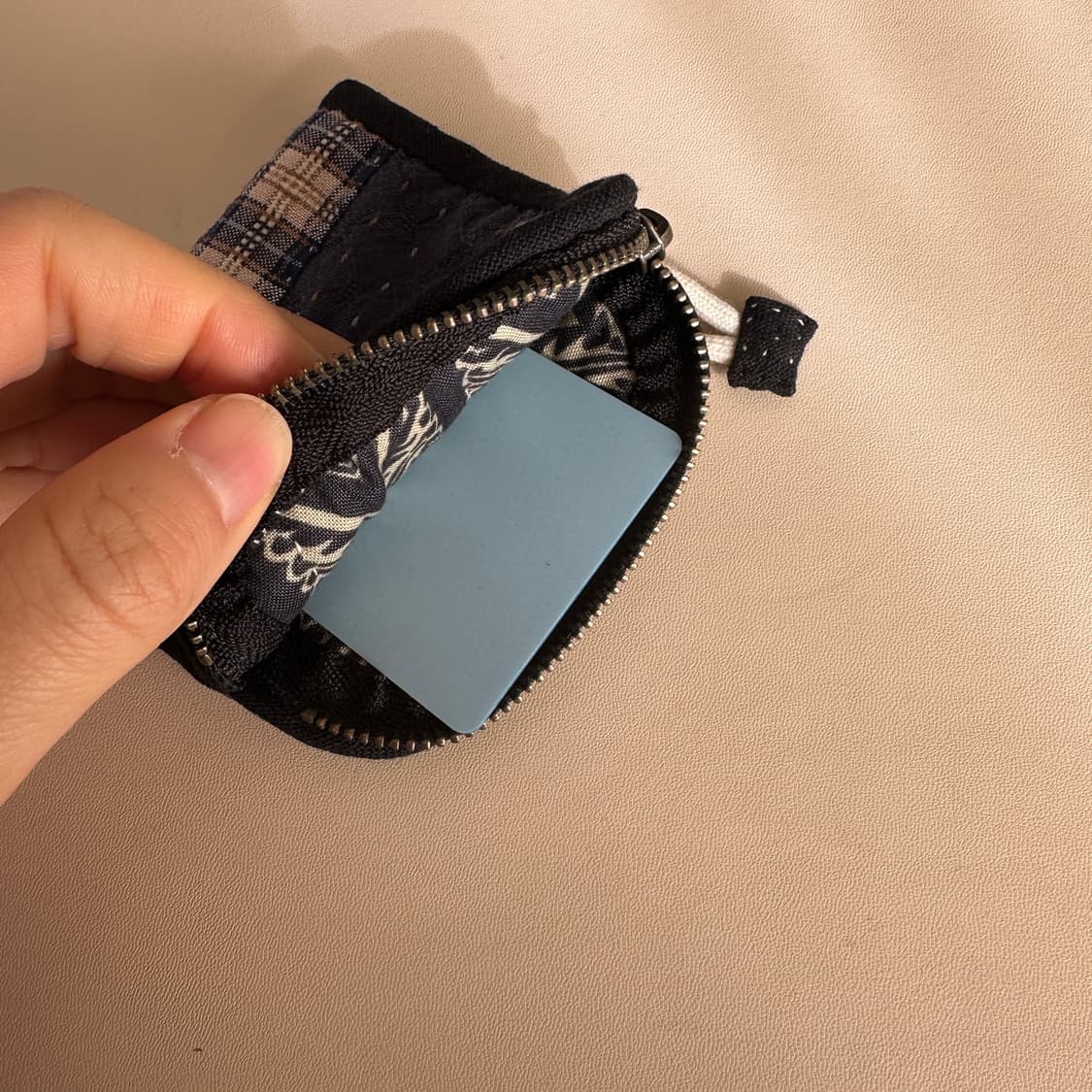 나염원단 퀼트 파우치 상품이미지6