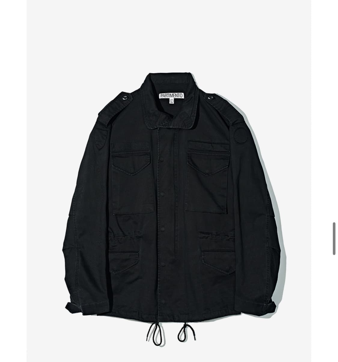 파르티멘토 Vintage Military Jacket Black 상품이미지1