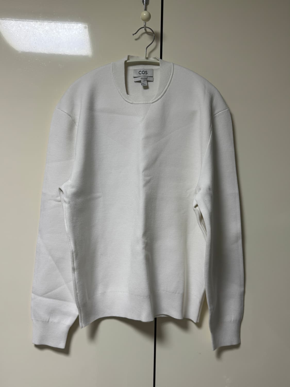 COS 코스 더블페이스 보머 넥 니트 스웨터 S 오프화이트 상품이미지3