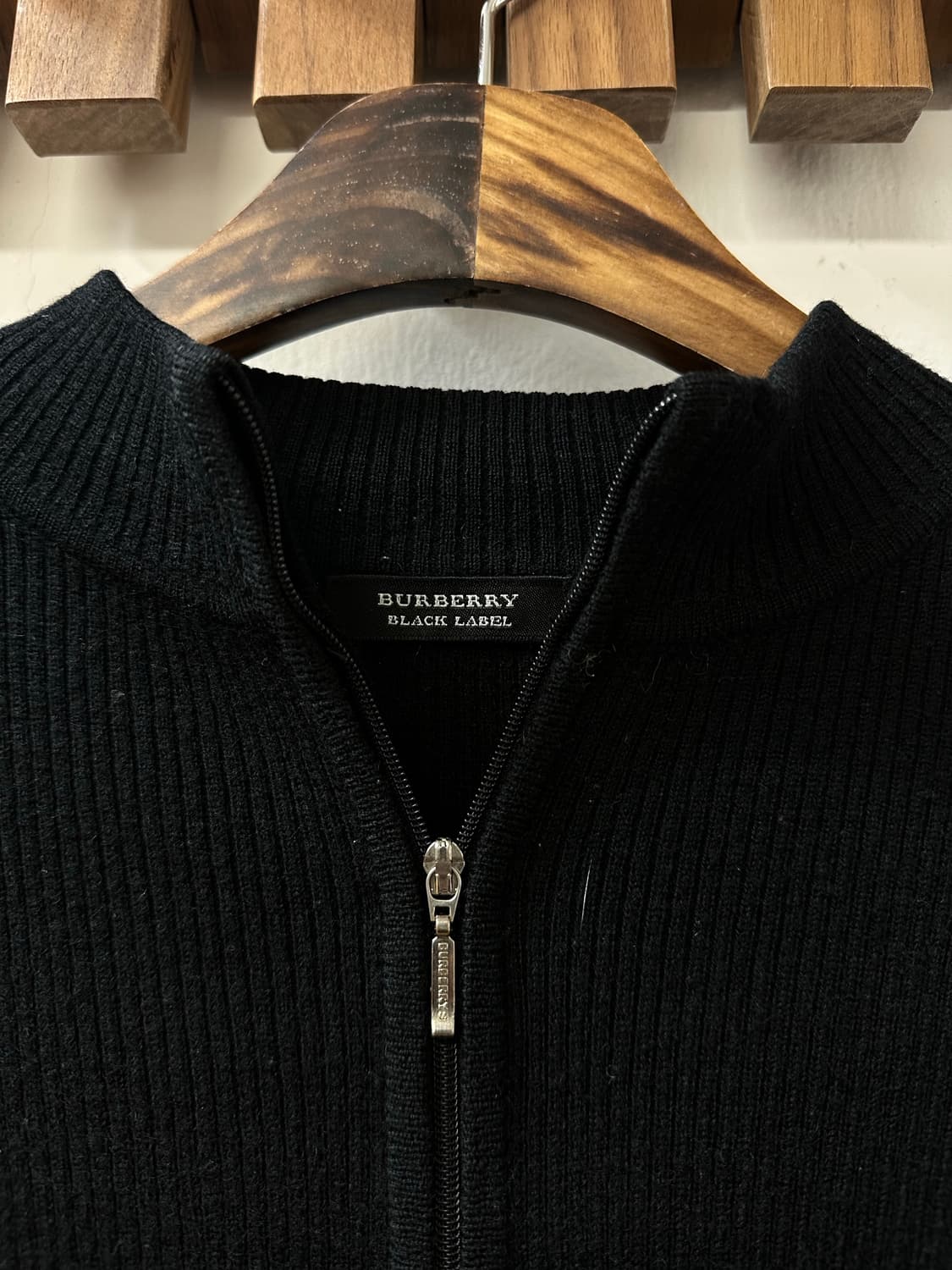 BURBERRY 버버리 BLACK LABEL 블랙 집업 니트 가디건 상품이미지2