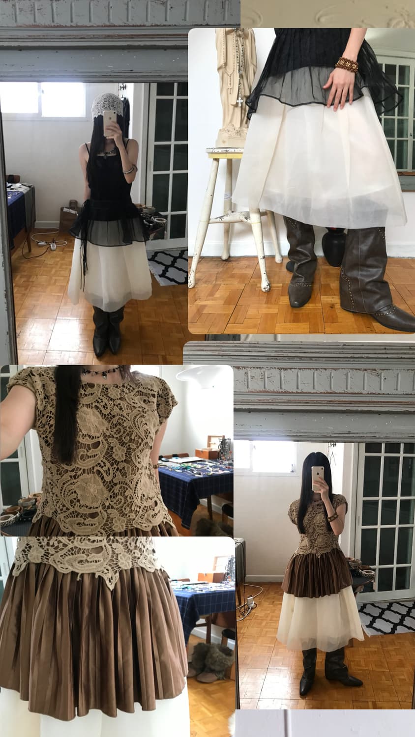 vintage organza skirt  상품이미지8