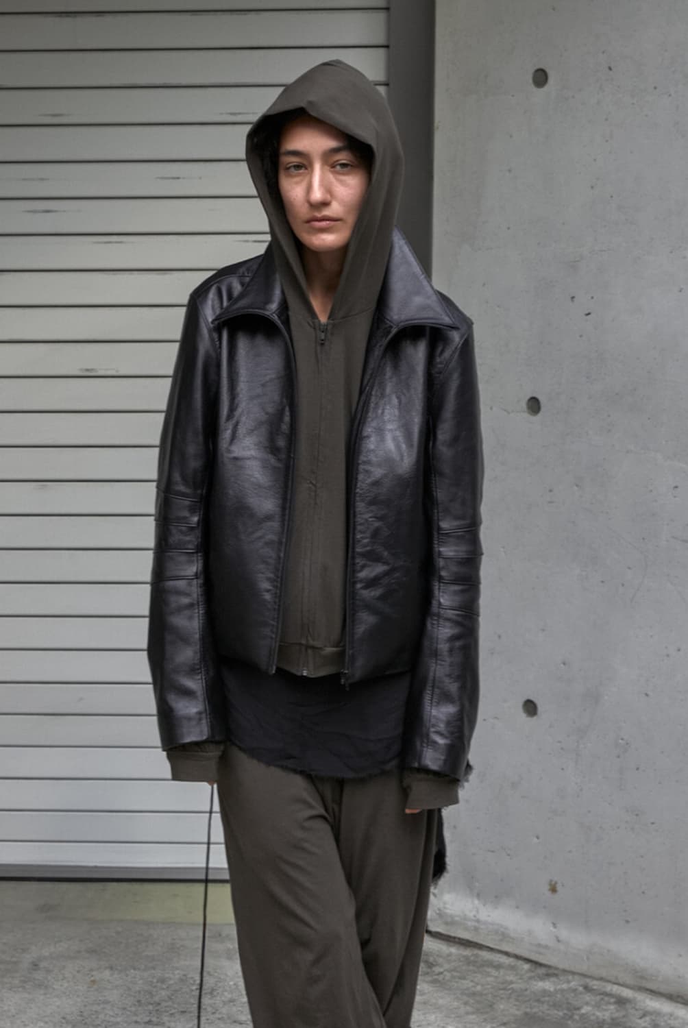 [014] appendix leather jacket / black (2 상품이미지1