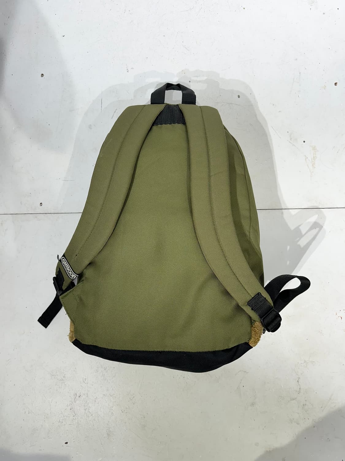 아웃도어 프로덕트 카키 베이지 가죽 백팩 책가방  상품이미지5