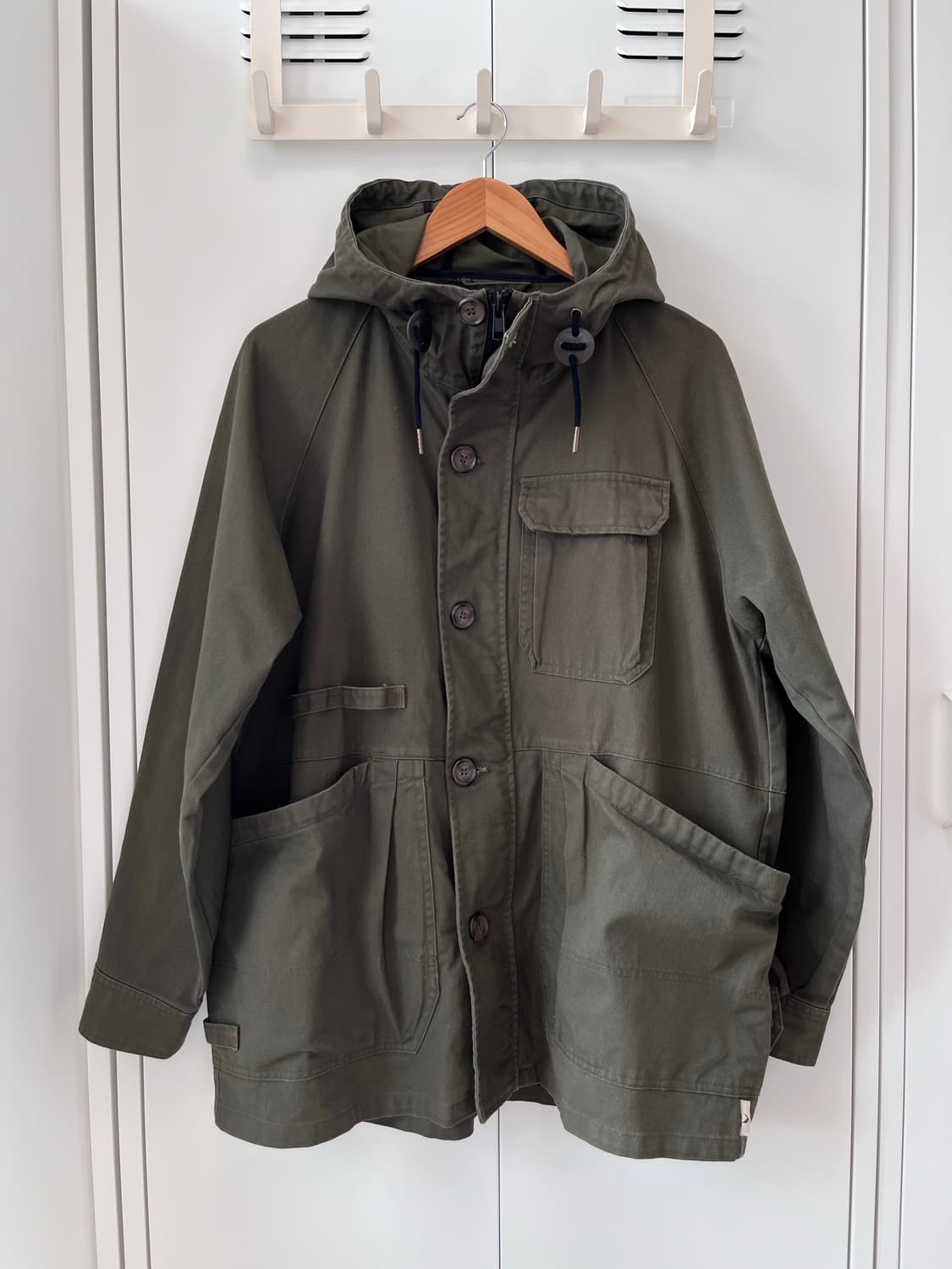 FieldCore 오버핏 빅포켓 카키 야상 코트 상품이미지6