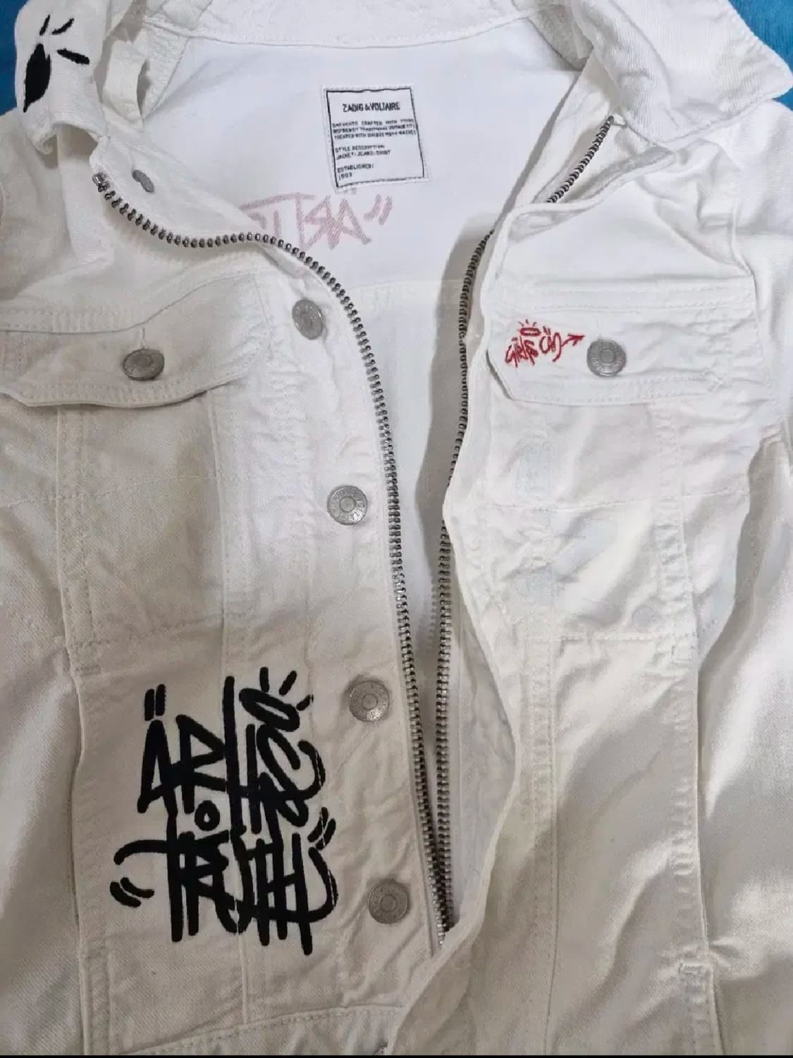 쟈딕앤볼테르 키오키조미 그래피티 디테일 자켓 상품이미지6