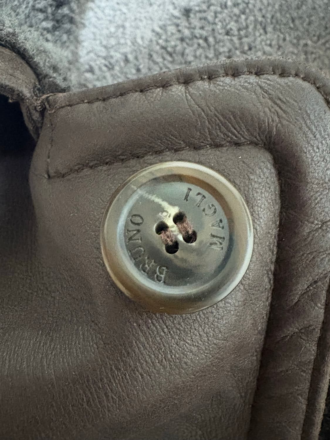 🇮🇹 명품 Bruno Magli✨ 남성 무스탕 코트 🧥 사이즈 10 상품이미지8