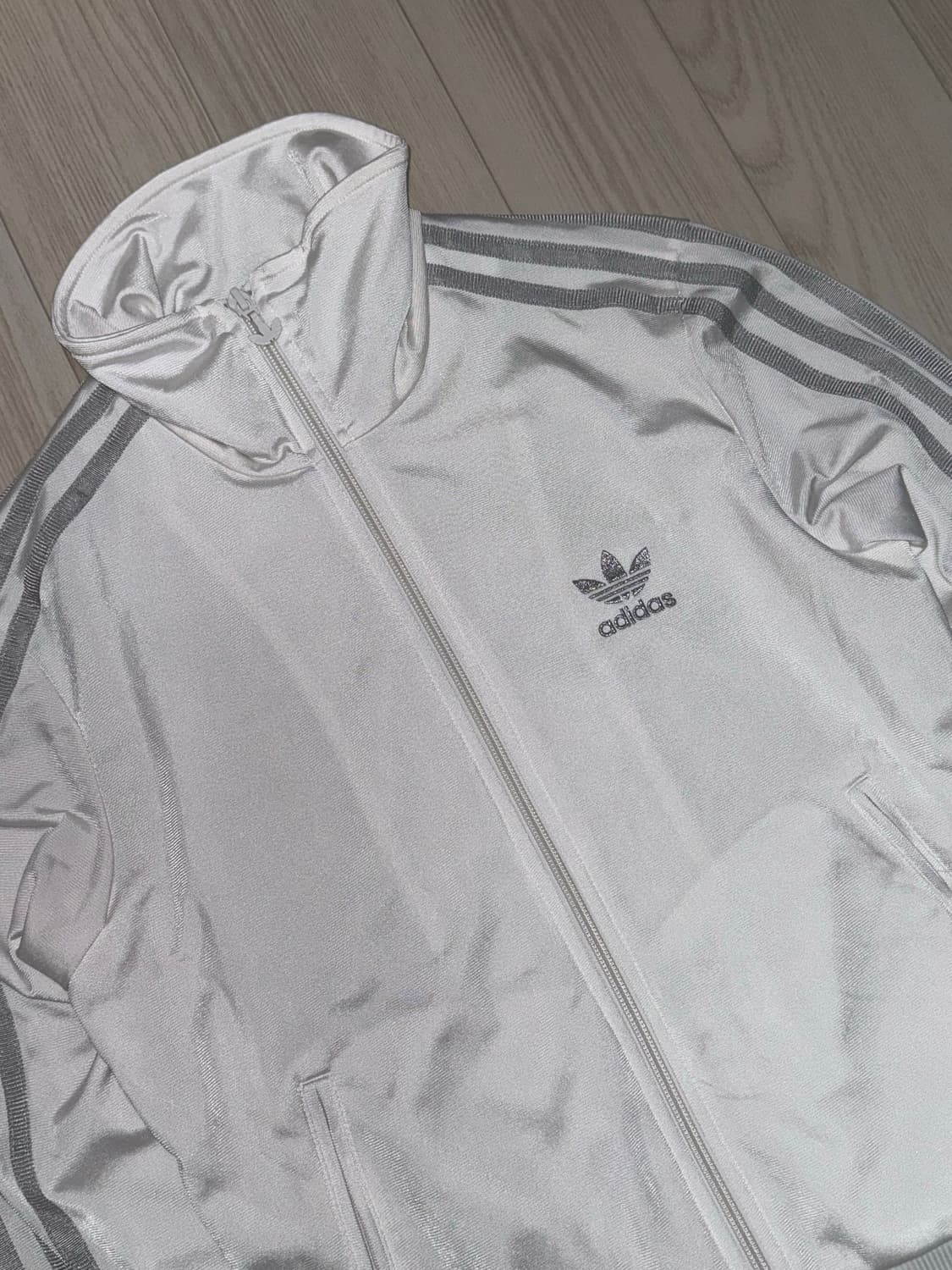 아디다스 화이트 실버 크롭 져지 36 빈티지 갸루 대대장 상품이미지2