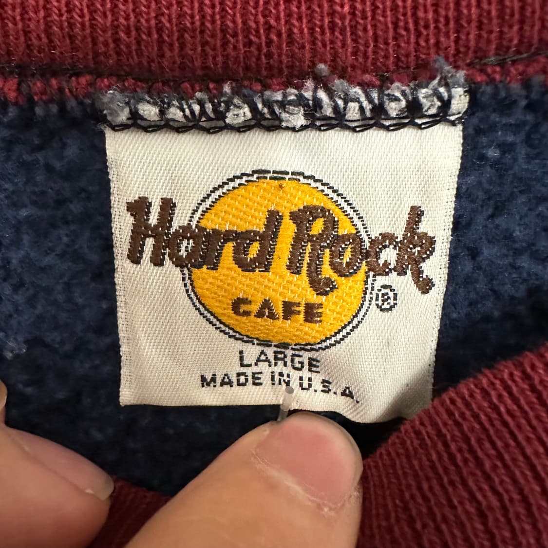 90‘s 하드락 카페 리버스위브 스웻셔츠 상품이미지3