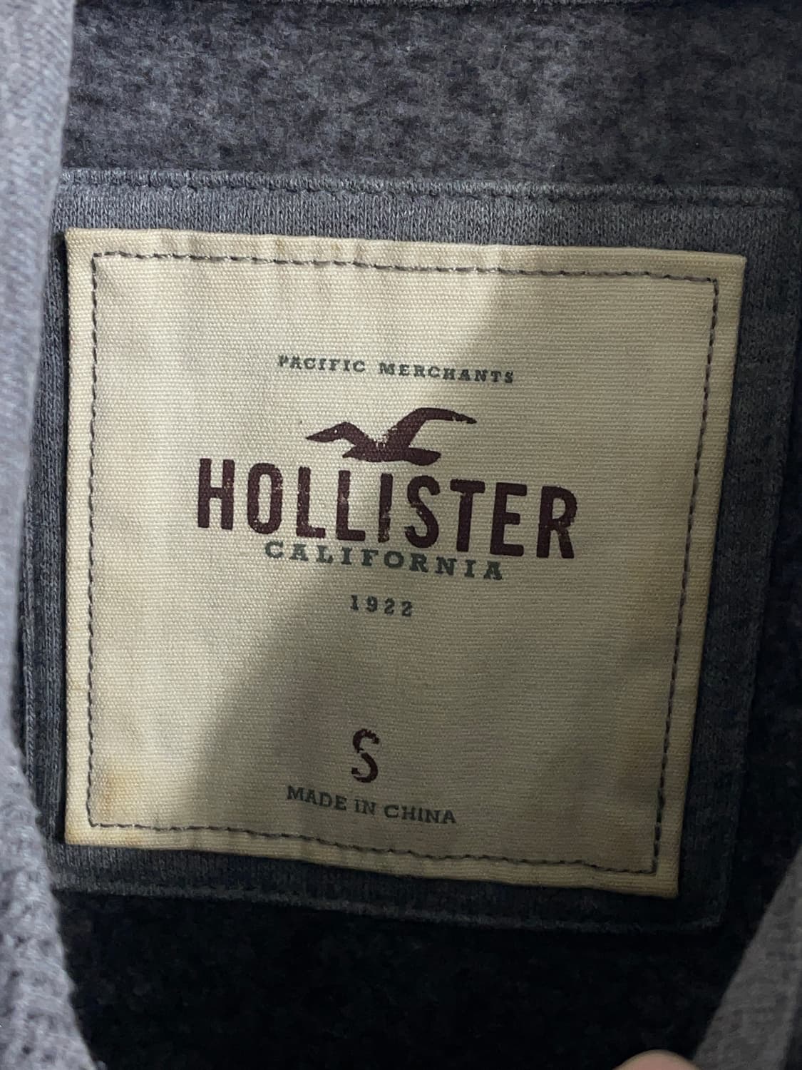 홀리스터 그레이 슬림핏 딱붙 후드집업 상품이미지7