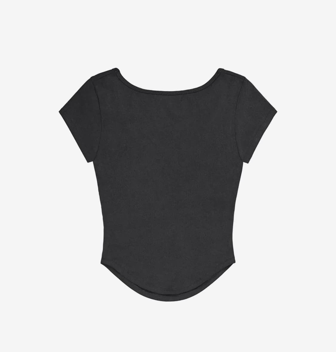 Hotfix Logo Shirring Short Sleeve Top 상품이미지3
