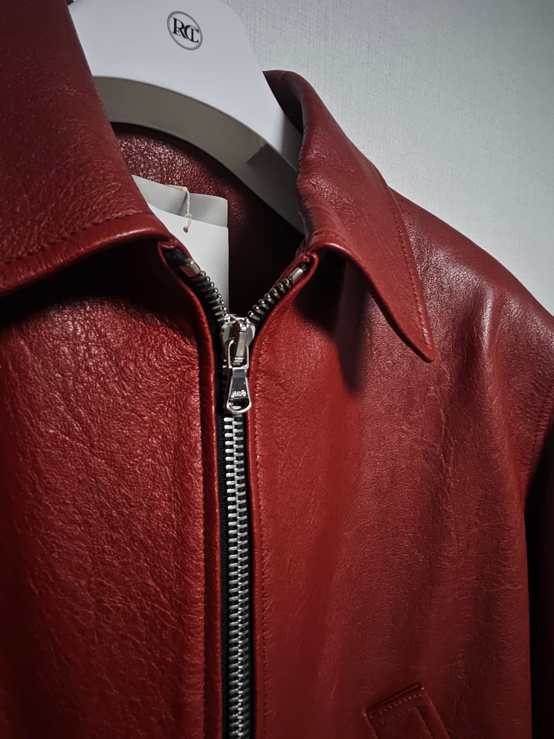 M 사이즈) 렉토 벤 레드 레더자켓 상품이미지3