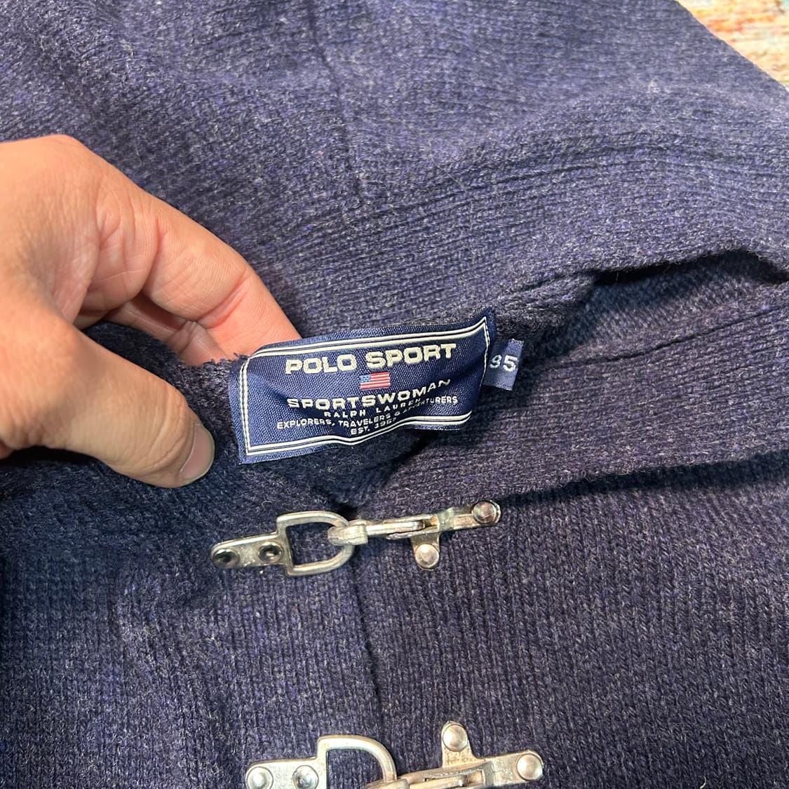 [M] 90s 폴로 스포츠 파이어맨 니트 후드 상품이미지4