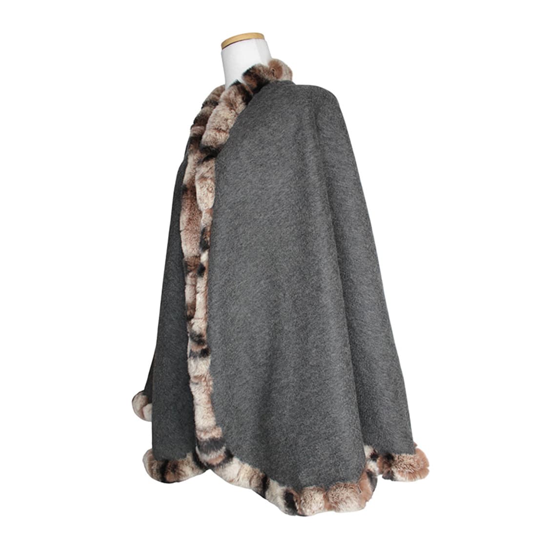 bellefennec 그레이 캐시미어 렉스퍼 케이프 (프리사이즈 ) 상품이미지2