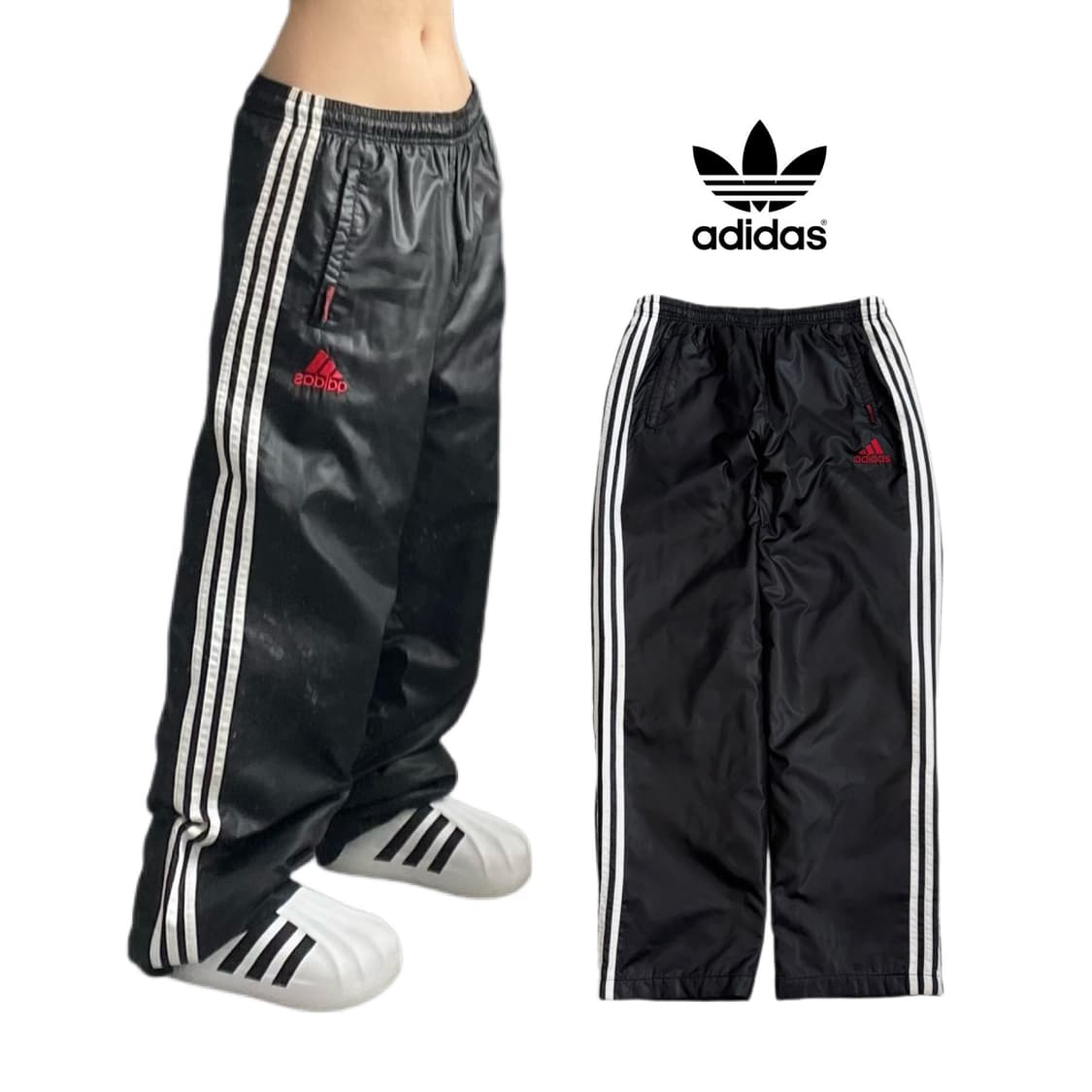 아디다스 00s 삼선 올드스쿨 바람막이 트랙팬츠 상품이미지1