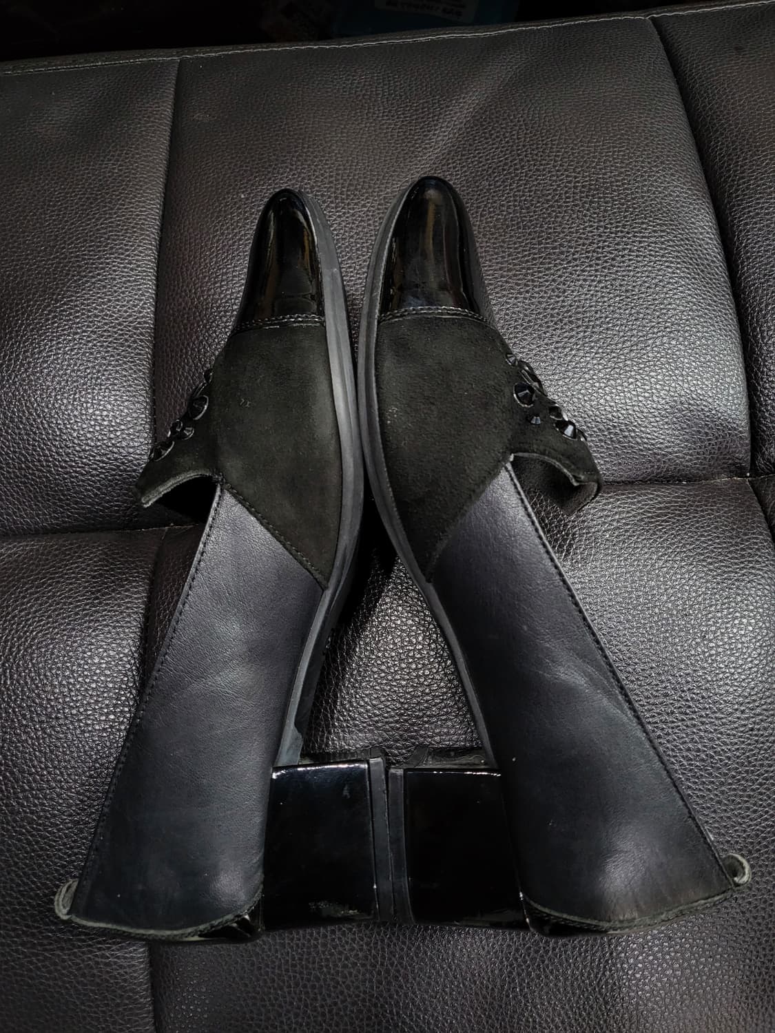 가이거 큐빅 미들굽 로퍼 상품이미지2