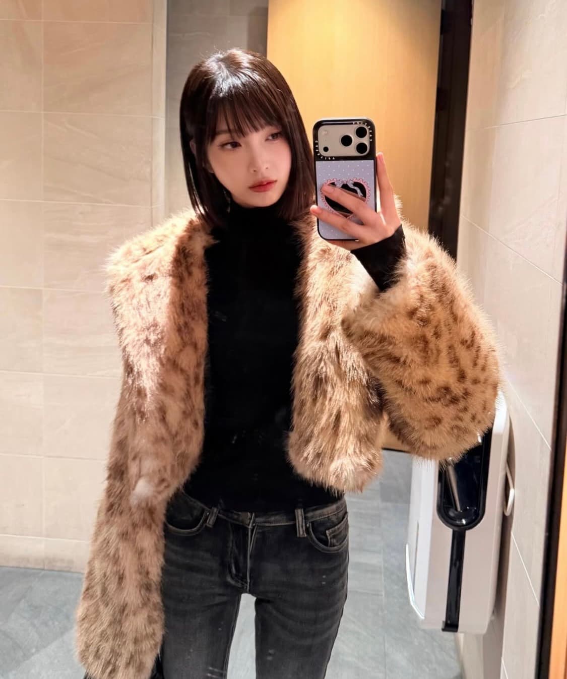 더기 호피 퍼자켓 상품이미지4