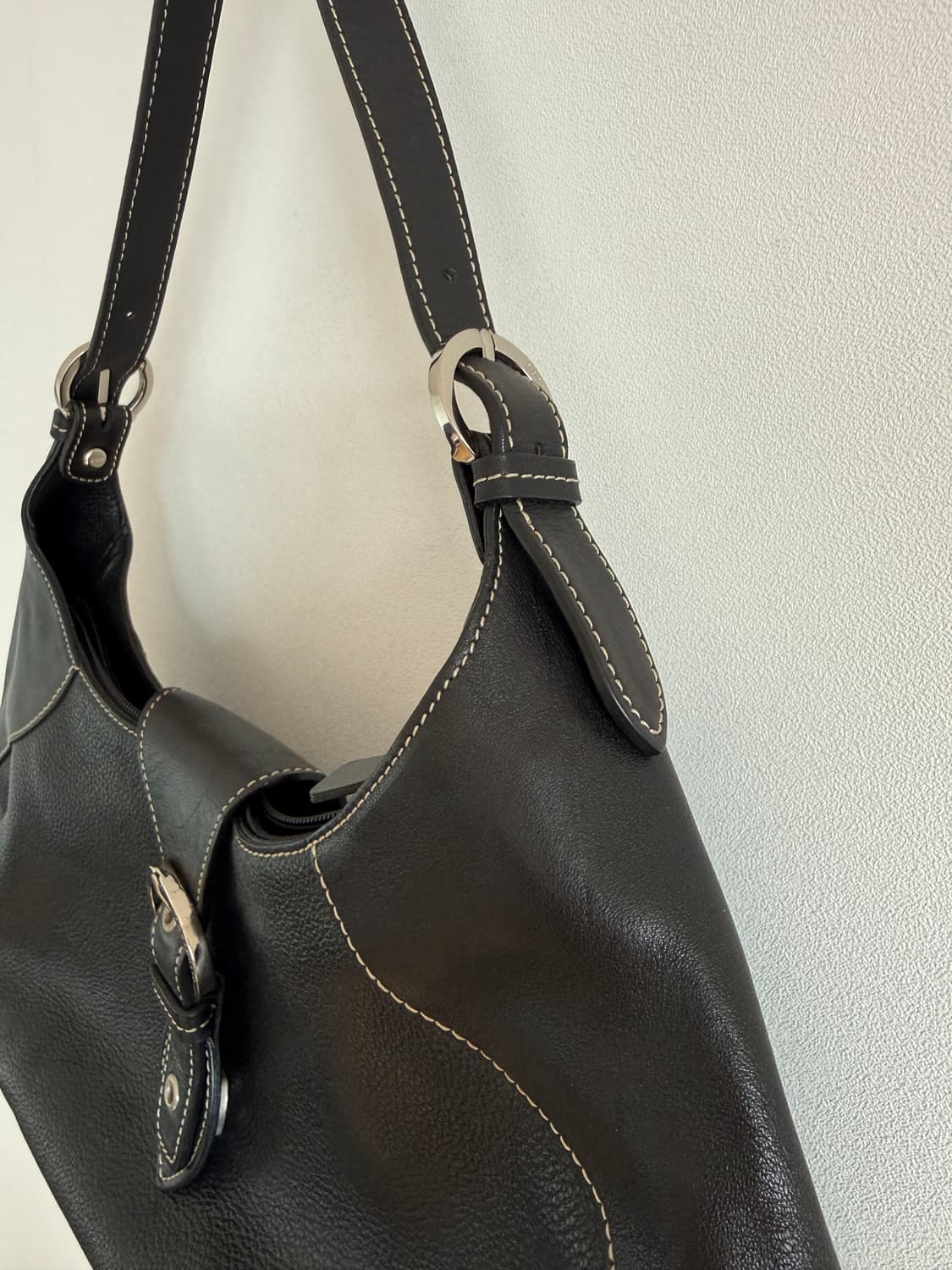 Pre owned 레더 숄더백 상품이미지3