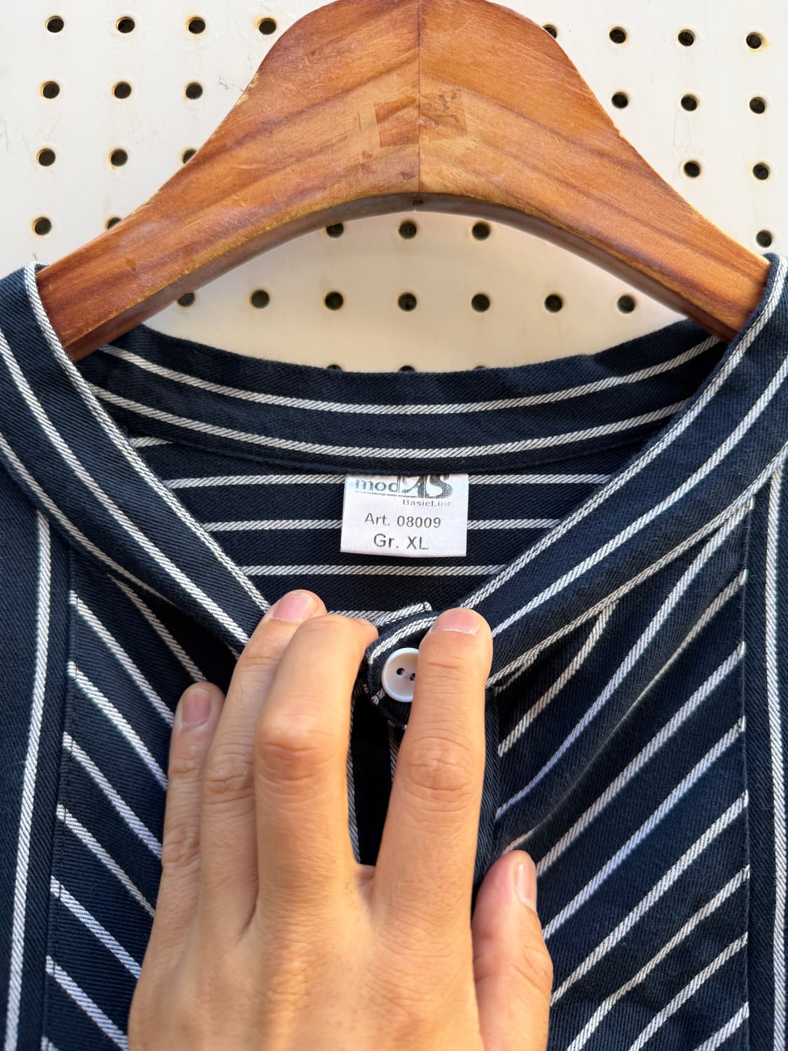 1990s modAS GERMAN NAVY STRIPE 피셔맨스목셔츠 상품이미지8