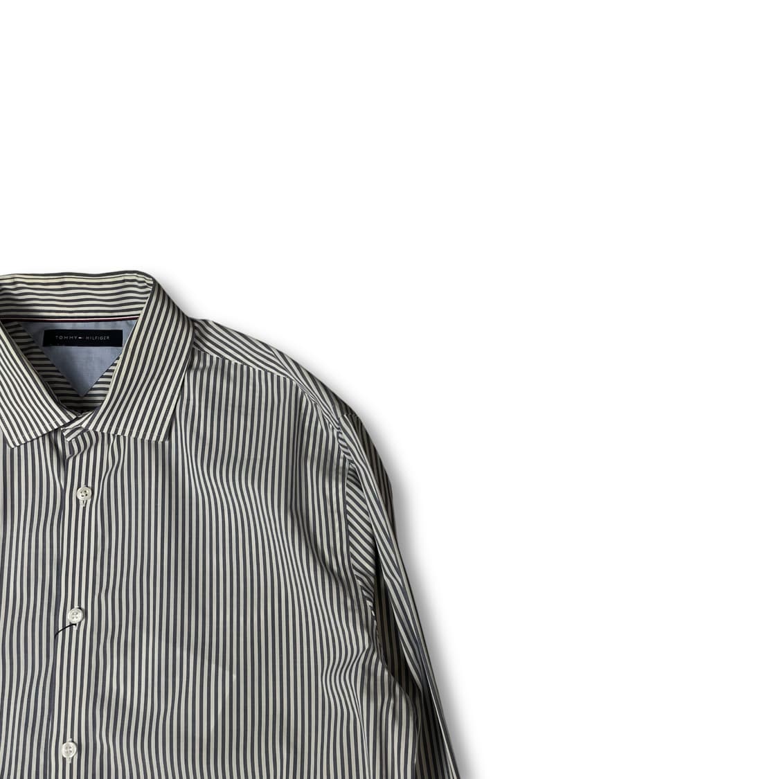 타미힐피거 블루 스트라이프 베이직 긴팔 셔츠 상품이미지2