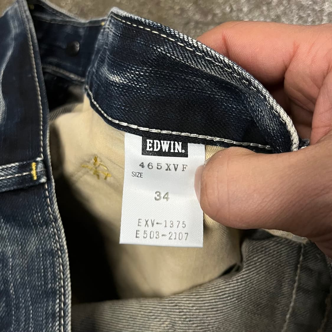 00s Edwin 이펑션 데님 팬츠 (35“) 상품이미지7