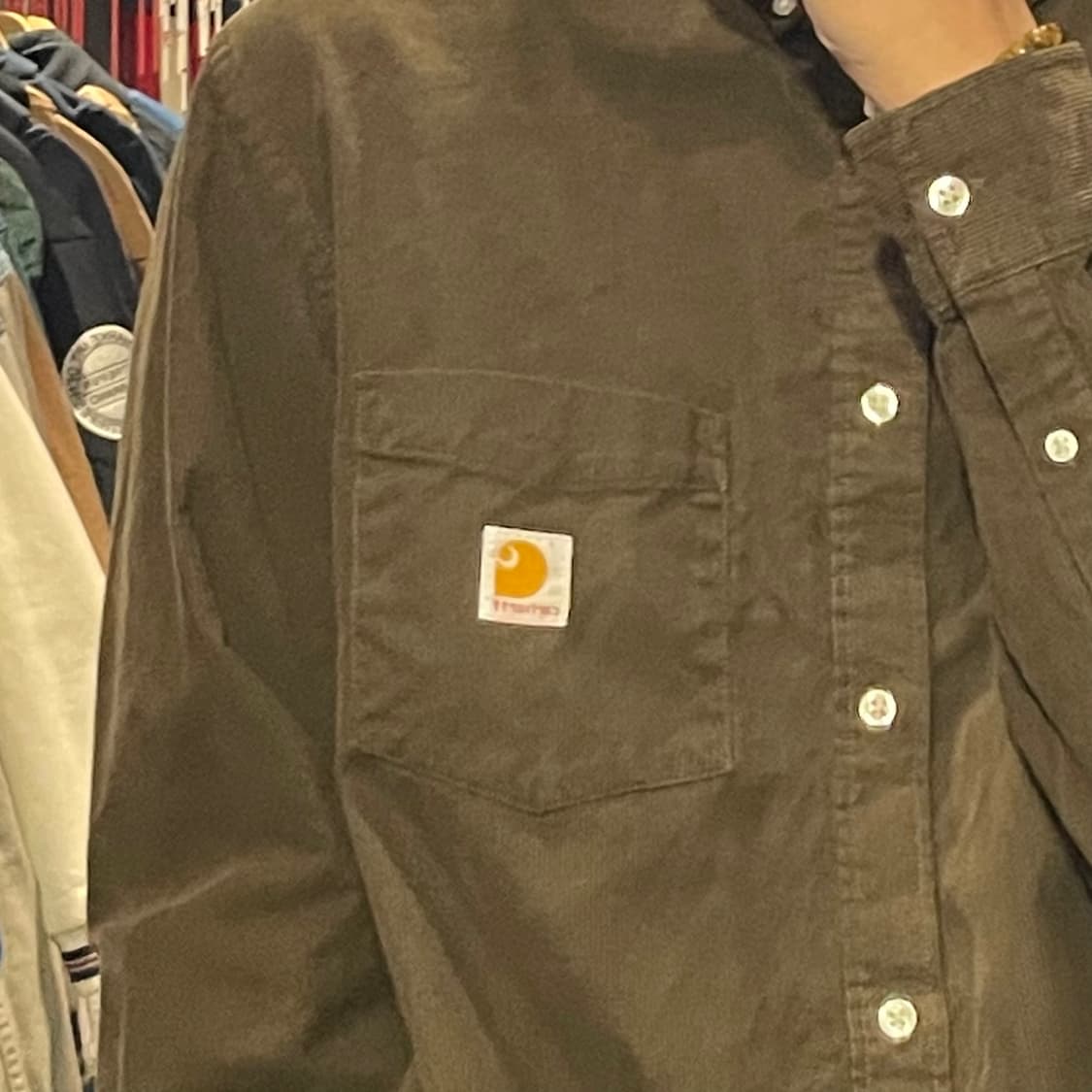 [IM] carhartt 칼하트 브라운 코듀로이 긴팔셔츠 상품이미지6