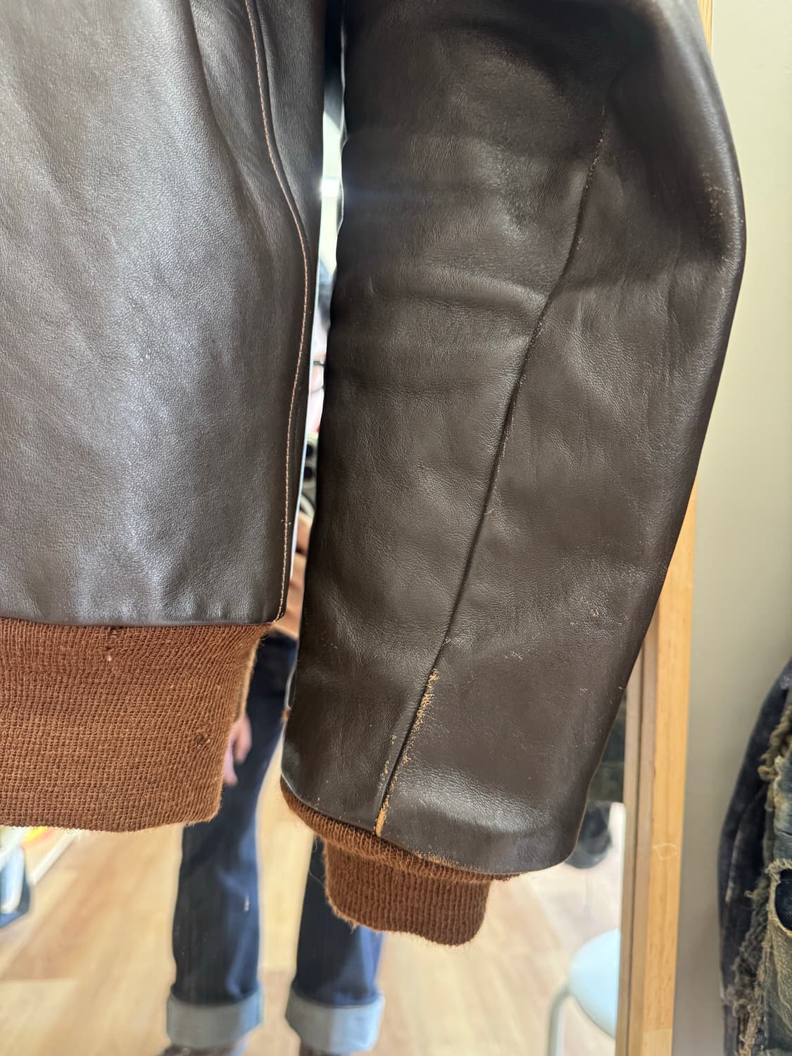 리얼 맥코이 A-2 레더 자켓 42 상품이미지7