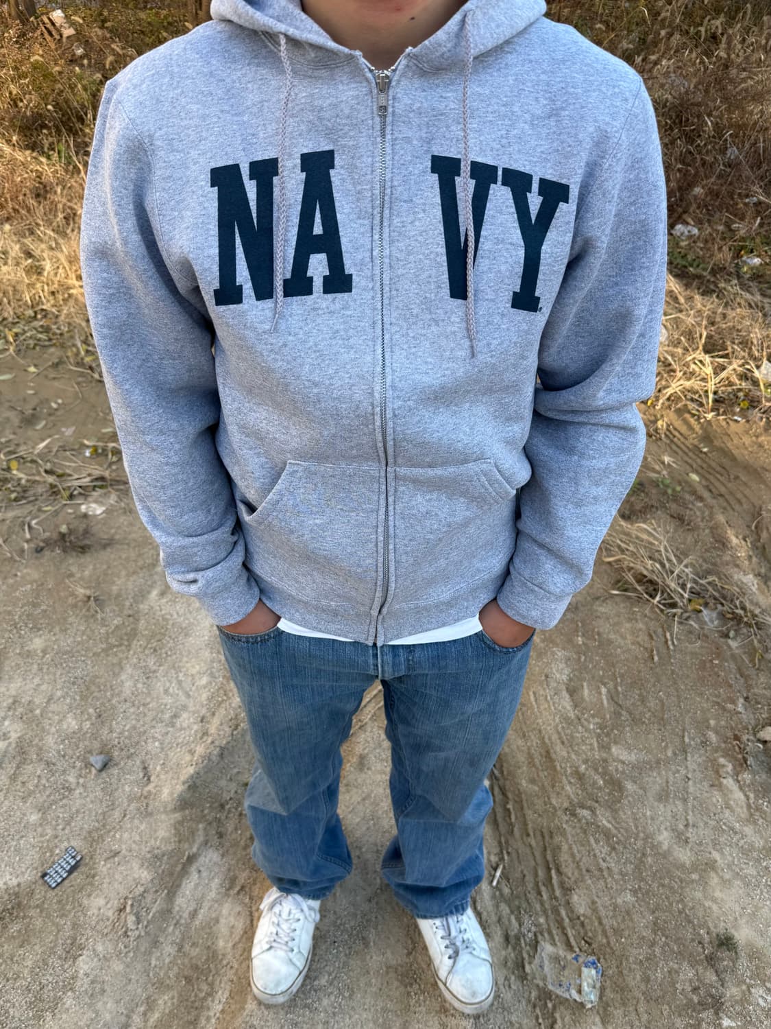 데드스탁 Us Military Navy Pride 네이비 스웻 후드집업 상품이미지2