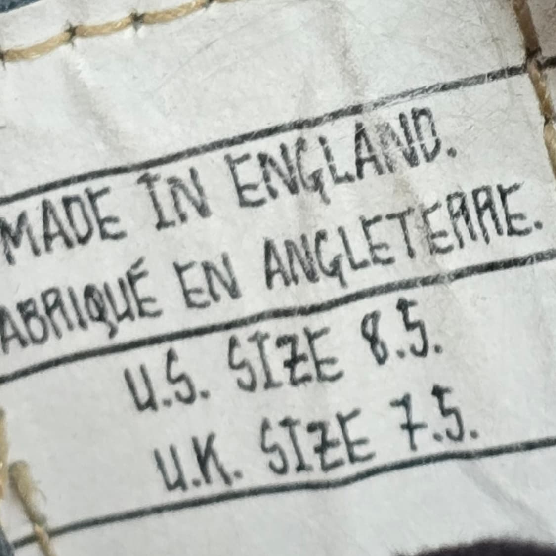 톰브라운 페블 레더 윙팁 부츠 8.5사이즈 판매 상품이미지6