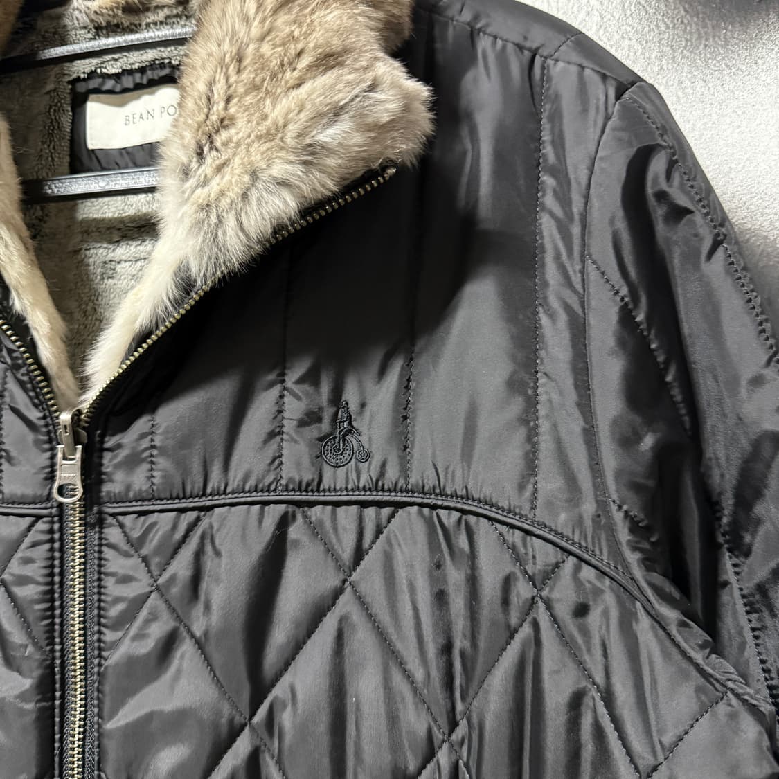 빈폴 퍼 안감 디테일 퀼팅 집업 자켓 상품이미지5