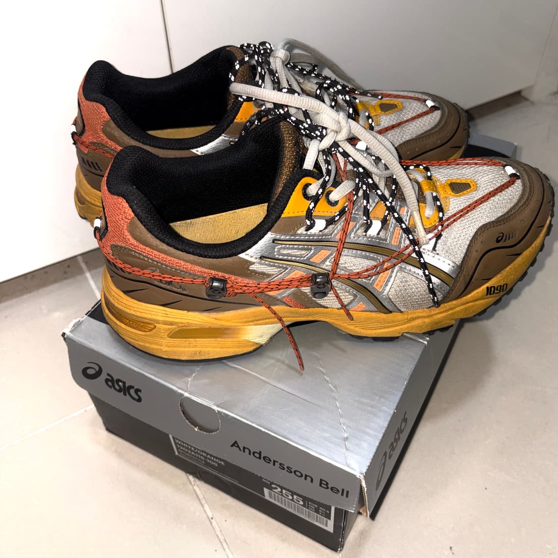 아식스 앤더슨벨 젤 1090 화이트 오렌지 255 상품이미지2