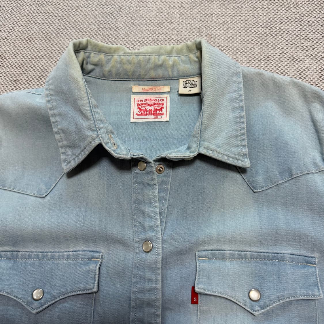 리바이스 여성 웨스턴 데님 셔츠 상품이미지2